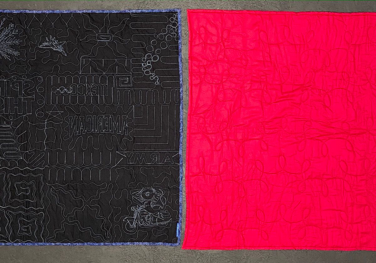 Compare quilt density of a Too Cool T-shirt quilt and a Campus Quilt T-shirt quilt.