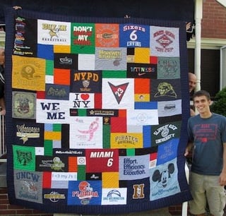 Graduation T-shirt quilt