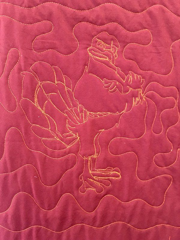 Virginia Tech T-shirt Quilting